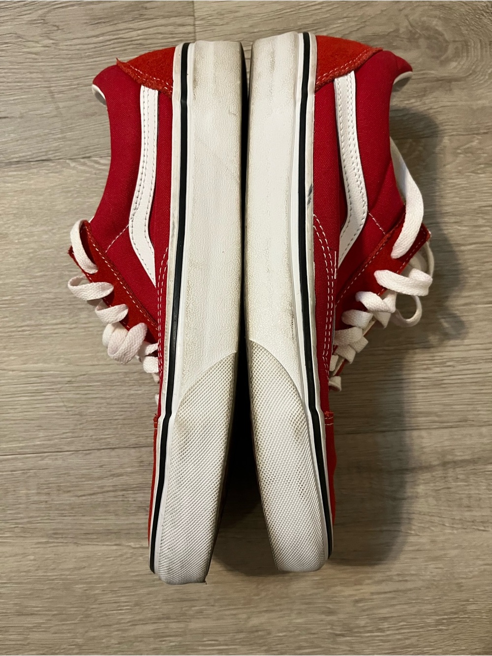 Vans Old Skool Red Canvas Sneakers - Picture 3 of 6